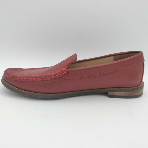 Marc Joseph Loafers Women's 5 EU 35 Slip On Red Leather Comfort Flats Career - Picture 3 of 15